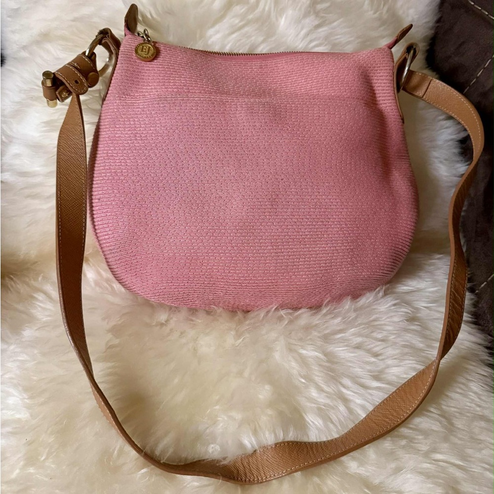 Vintage Pink Eric Javits Crossbody Bag